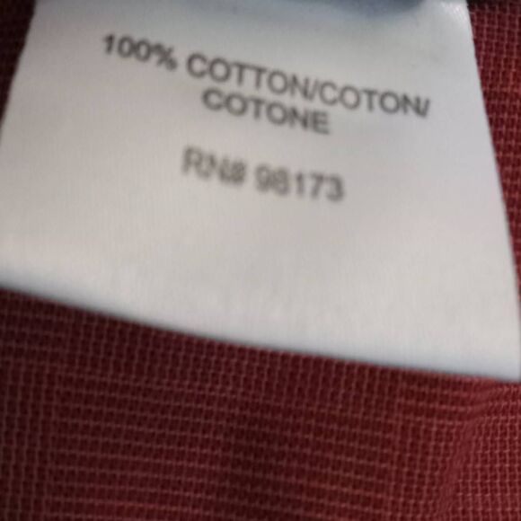 W By Worth Button Up Shirt Women's 2 Rust Plaid Sleeveless Reversible Blouse New - Picture 7 of 8